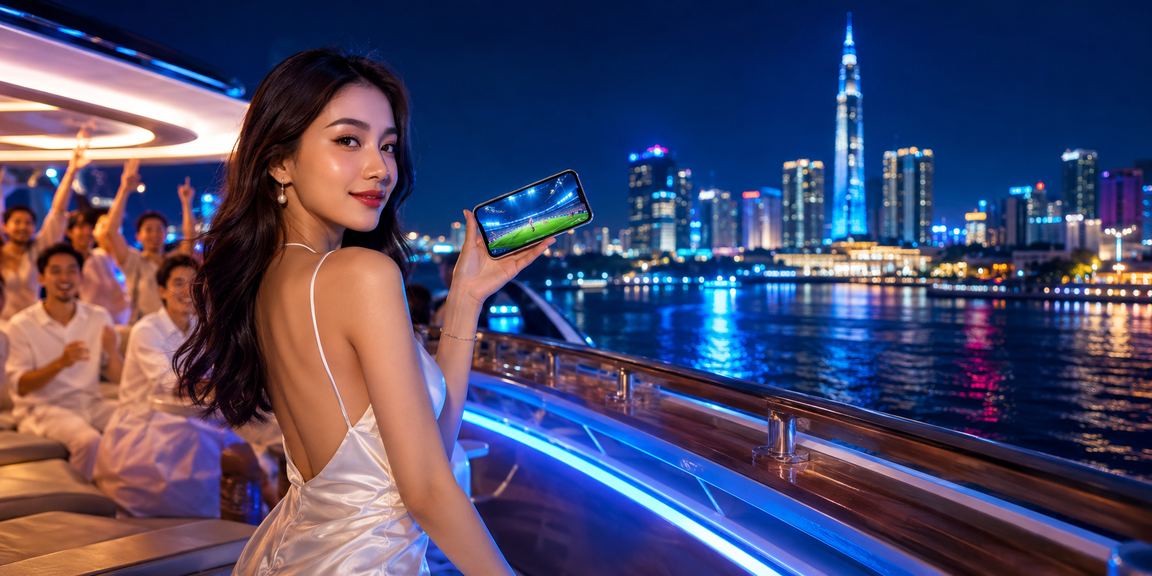 Người dùng TP.HCM đặt cược Esports trong không gian neon đêm đô thị